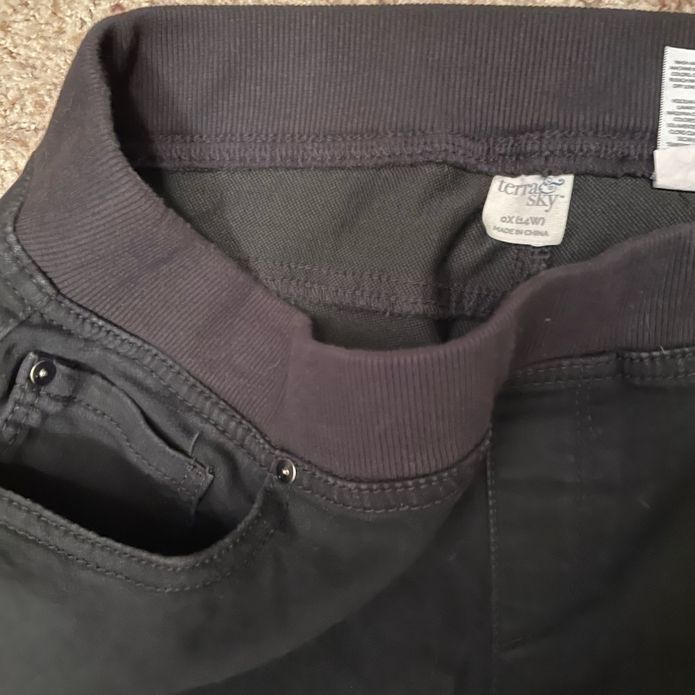 Terra and Sky women’s black jeggings